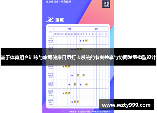基于体育组合训练与家庭健康日历打卡系统的节奏共享与协同发展模型设计